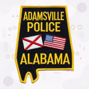 Adamsville Police Department Alabama State-Shape embroidered patch