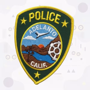 Adelanto Police Department Green Shield Lake embroidered patch