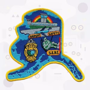 Alaska Airport Safety SERT State-Shape embroidered patch