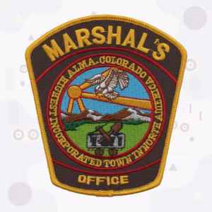 Alma Marshal’s Office Colorado Eagle Seal embroidered patch
