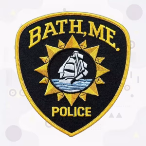 Police patch inside the Owl Badges TruePatch Designer browser preview