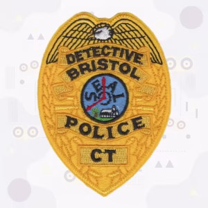 Gold detective title patch