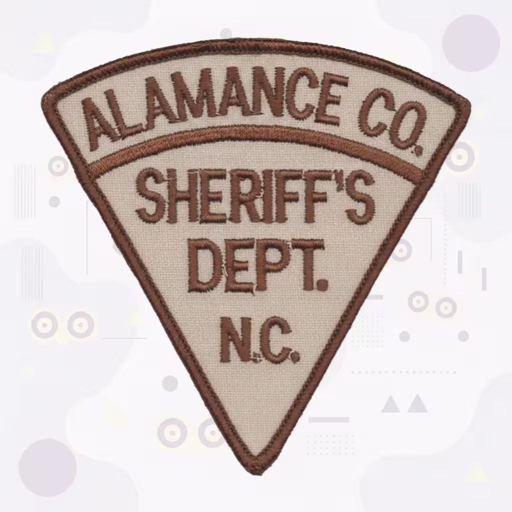 Alamance County Sheriff's Dept. Triangle Patch in Tan and Brown
