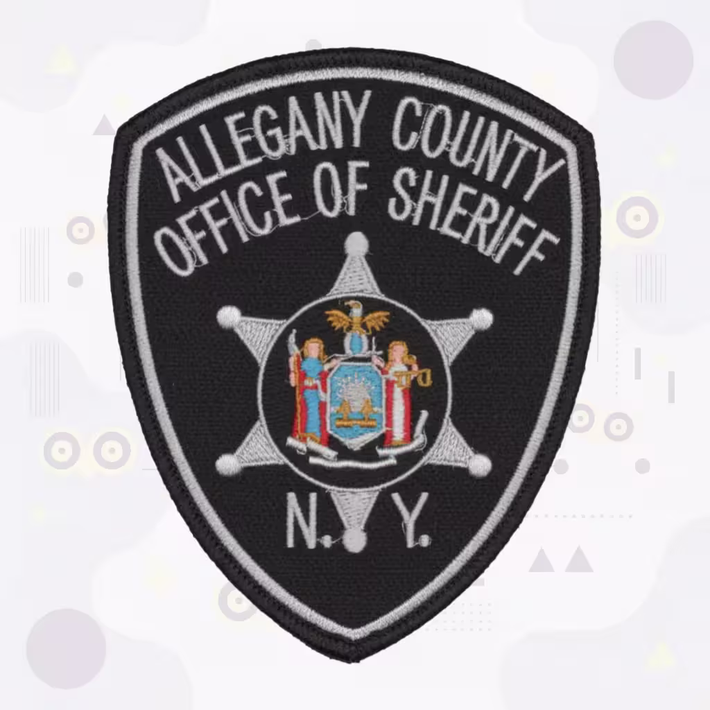 Allegany County Office of Sheriff Patch with New York State Seal Emblem