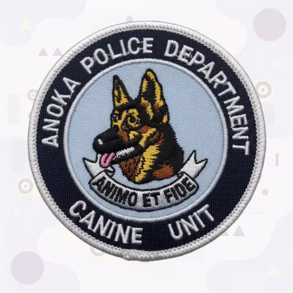 Custom Police Patches 3 Anoka police department k9 unit patch