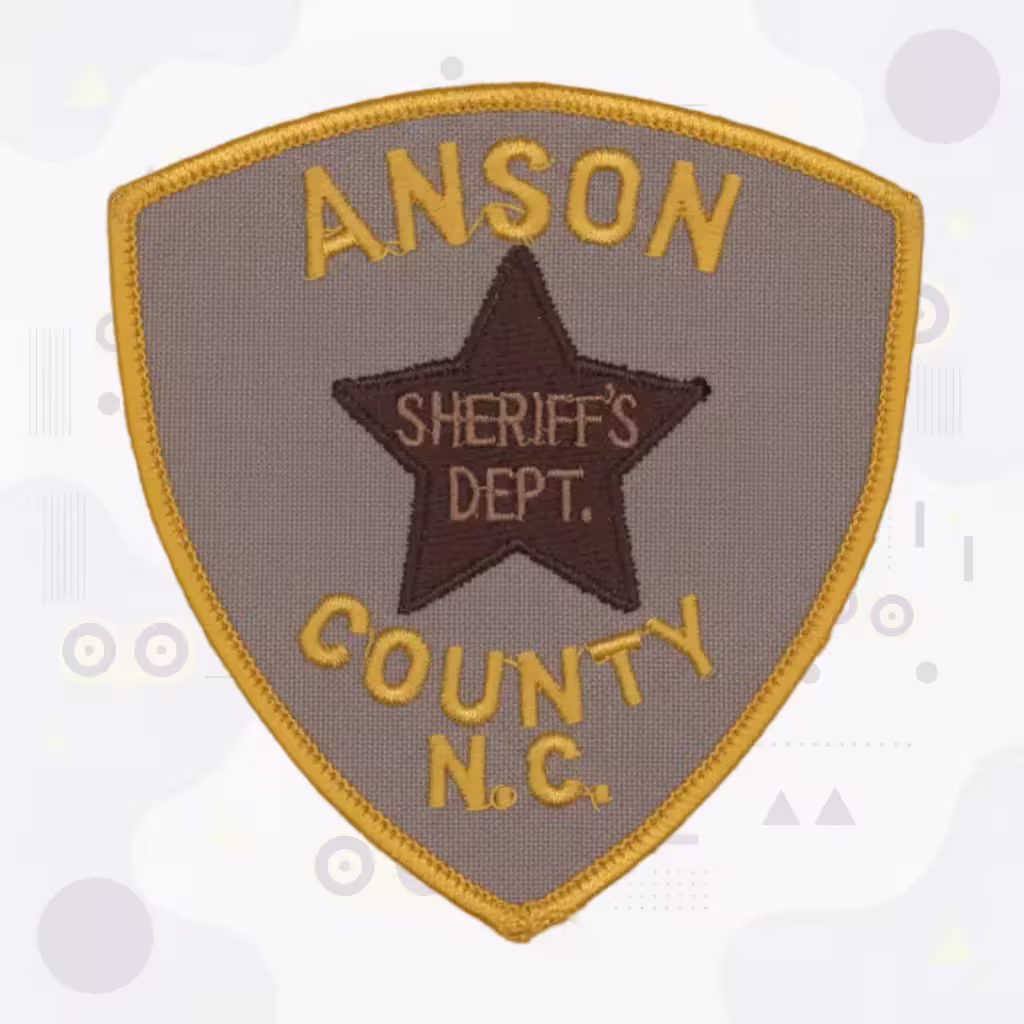 Anson County Sheriff's Dept. NC Patch with Brown Five-Point Star