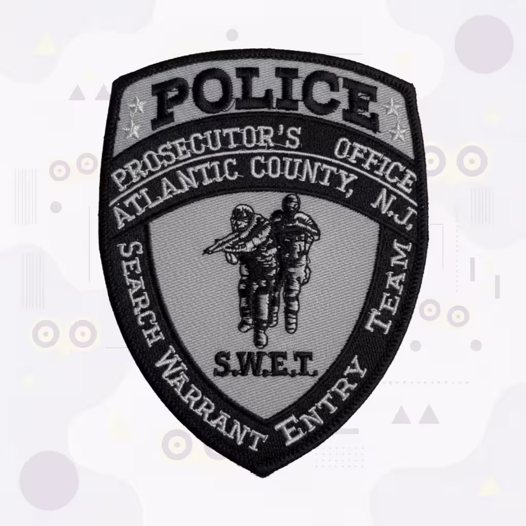 Custom Police Patches 8 Atlantic county prosecutor's office police patch