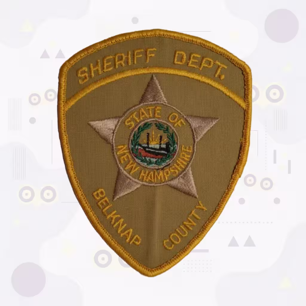 Belknap county sheriff dept. Gold patch