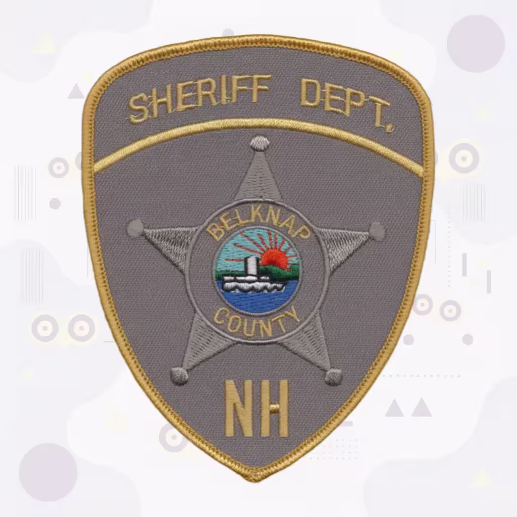 Belknap county sheriff dept. Grey patch