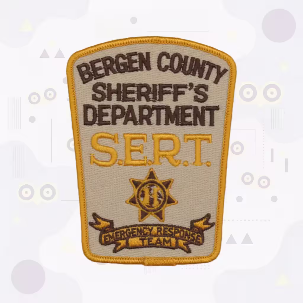 Custom Sheriff Patches 5 Bergen county sheriff sert tactical patch