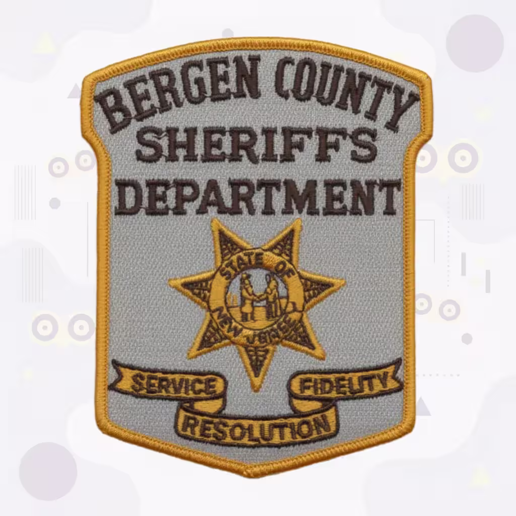 Custom Sheriff Patches 3 Bergen county sheriff department patrol shoulder patch