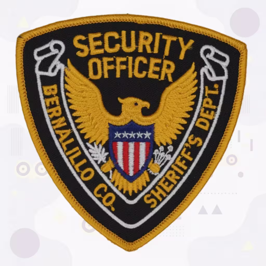 Sheriff Security Embroidered Patch with Bernalillo County Department Eagle and Federal Shield