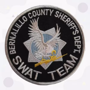 Sheriff SWAT team patch with an eagle and seven-point star