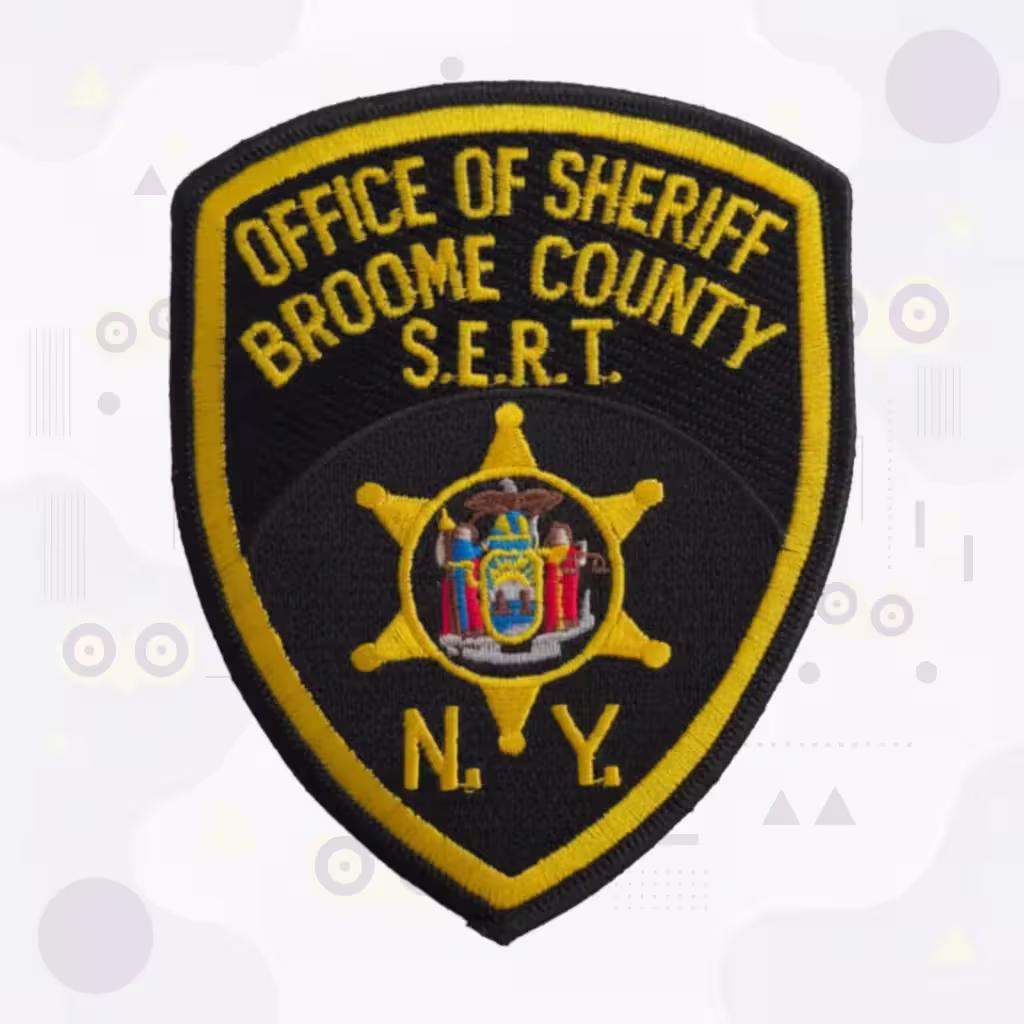 Broome County Office of Sheriff S.E.R.T. Patch with New York State Seal Emblem