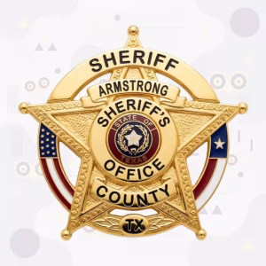 Armstrong County Sheriff Metal Badge