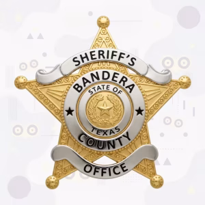 Bandera County Sheriff Metal Badge