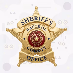 Bastrop County Sheriff Metal Badge
