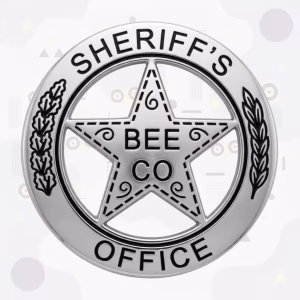 Bee County Sheriff Metal Badge