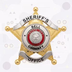 Bell County Sheriff Metal Badge