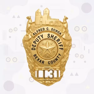 Bexar County Sheriff Metal Badge