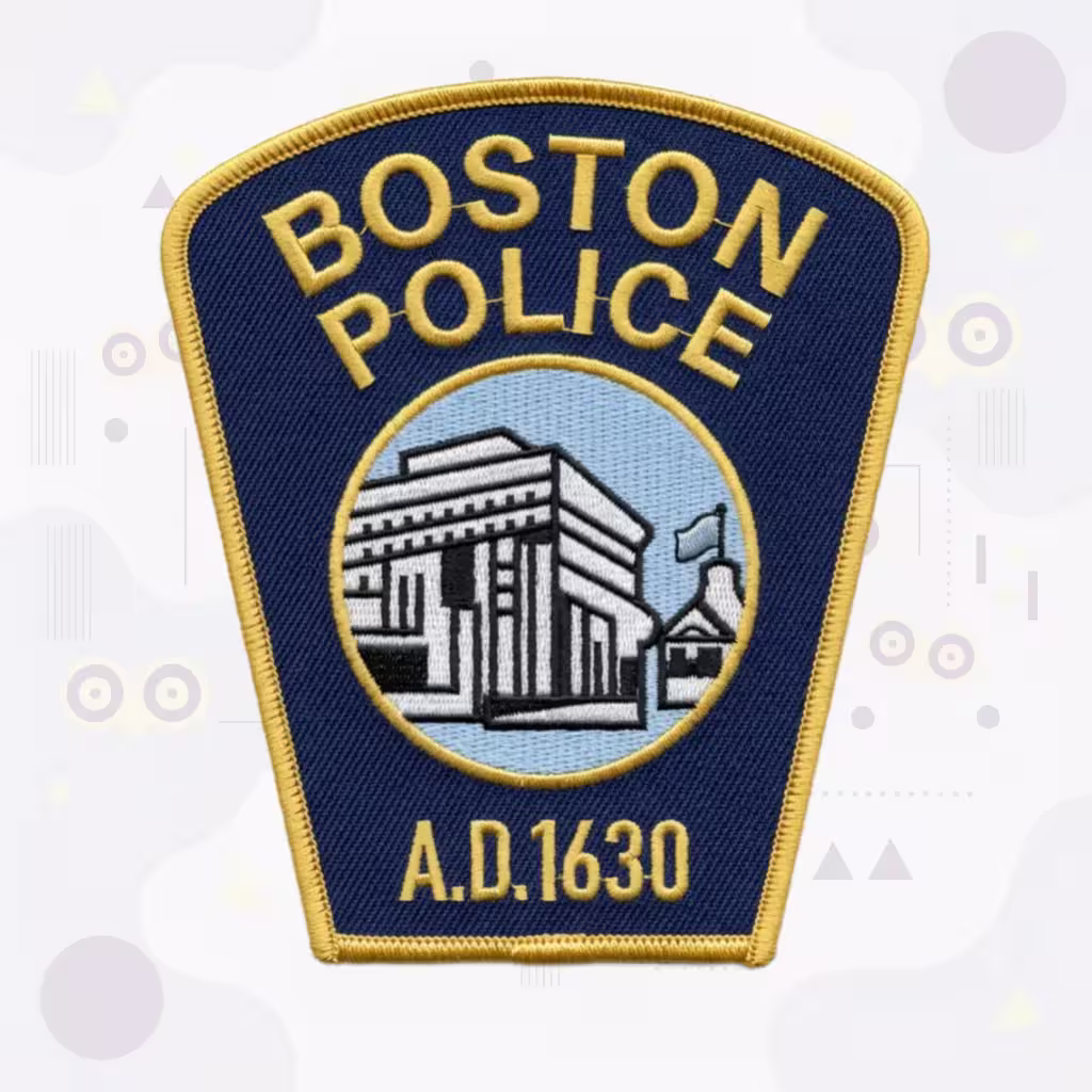 Boston Police Department Patch with City Building Medallion