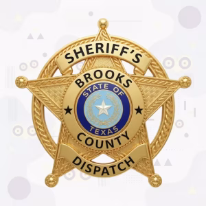 Brooks County Sheriff Metal Badge