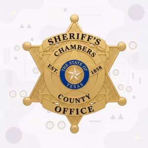 Chambers County Sheriff Metal Badge