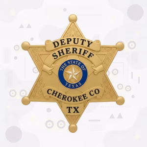 Cherokee County Sheriff Metal Badge