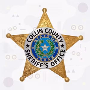Collin County Sheriff Metal Badge