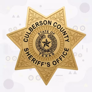 Culberson County Sheriff’s Office Badge with Seven-Point Gold Star