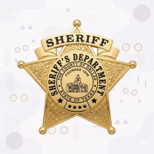Dallas County Sheriff’s Department Badge with Courthouse Seal