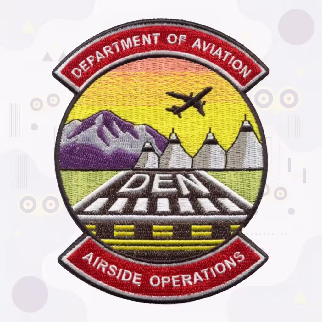 Denver International Airport Airside Operations Patch with the DEN Terminal Skyline
