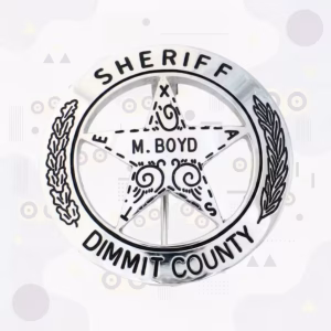 Dimmit County Sheriff’s Office Badge with TEXAS Star Points