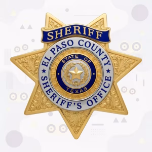 El Paso County Sheriff's Office Six-Point Star Metal Badge