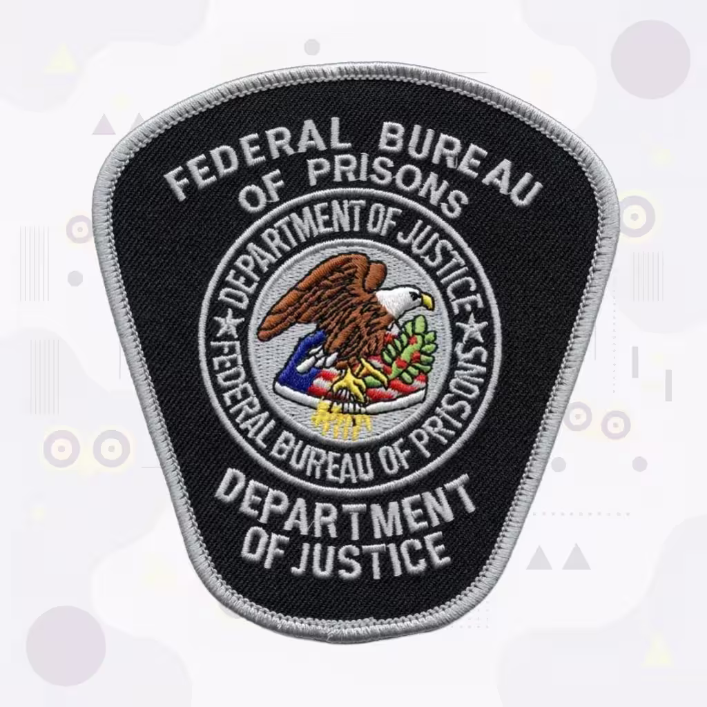Federal Bureau of Prisons Patch with Department of Justice Eagle Seal