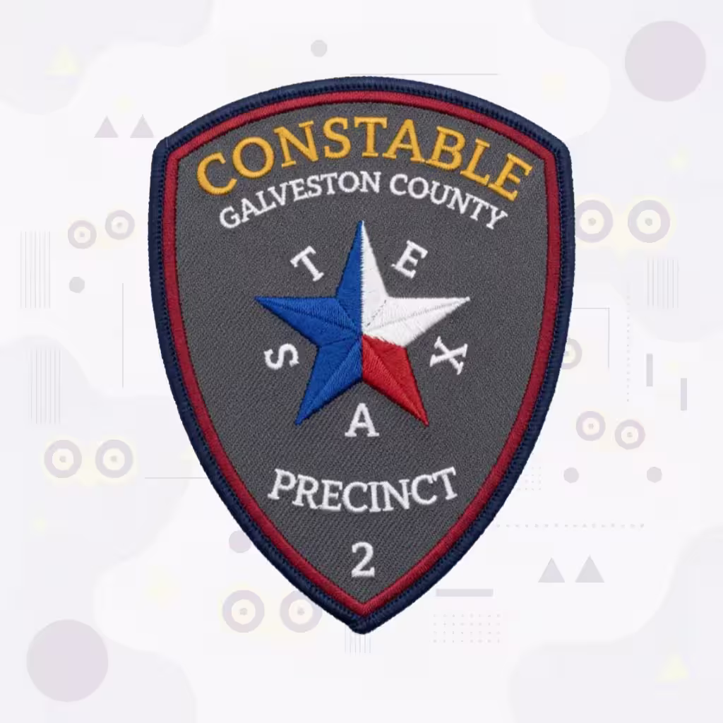 Galveston County Constable Precinct 2 Patch with the Texas Star