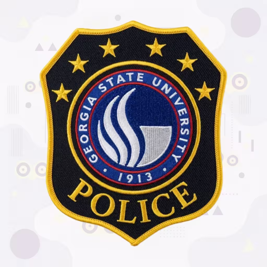 Georgia State University Police Patch with the 1913 Flame Seal