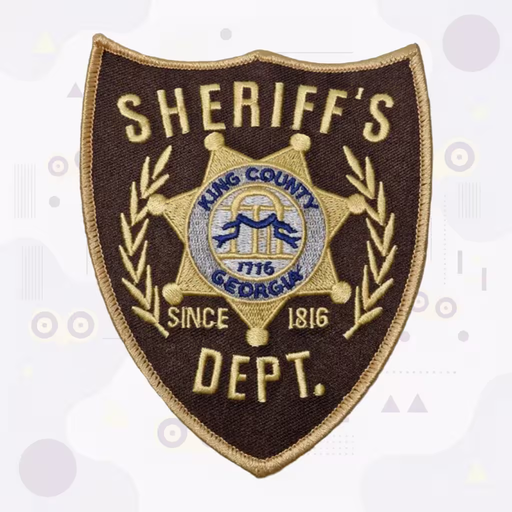 King County Sheriff’s Dept Patch with Gold Star and Seal
