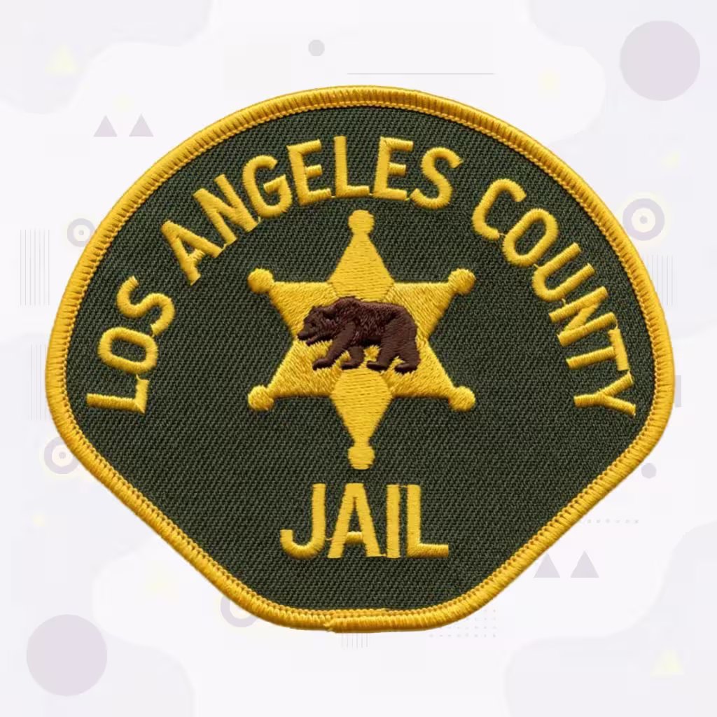 Los Angeles County Jail Patch with the Sheriff’s Star and California Bear