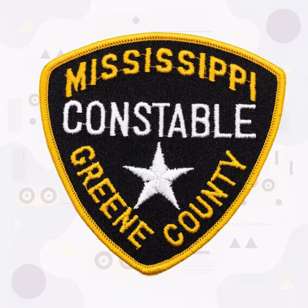 Greene County Mississippi Constable Patch with the White Star