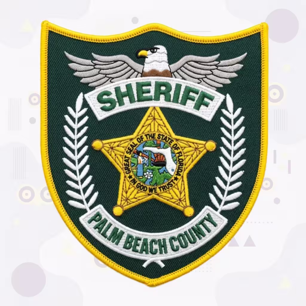 Palm Beach County Sheriff Office Patch with Eagle and Florida Seal