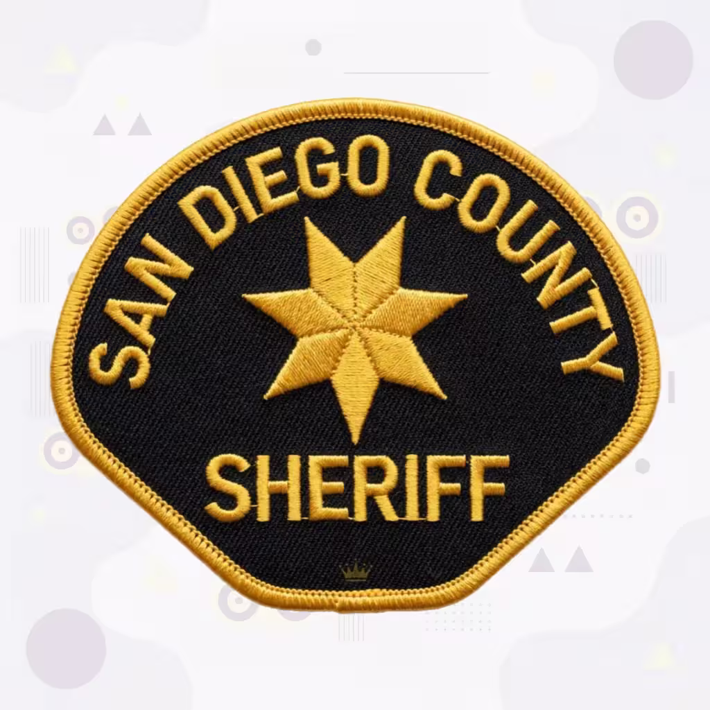 San Diego County Sheriff Department Patch with Seven-Point Star