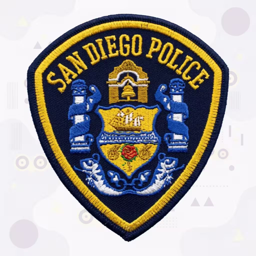 San Diego Police Department Patch with City Coat of Arms