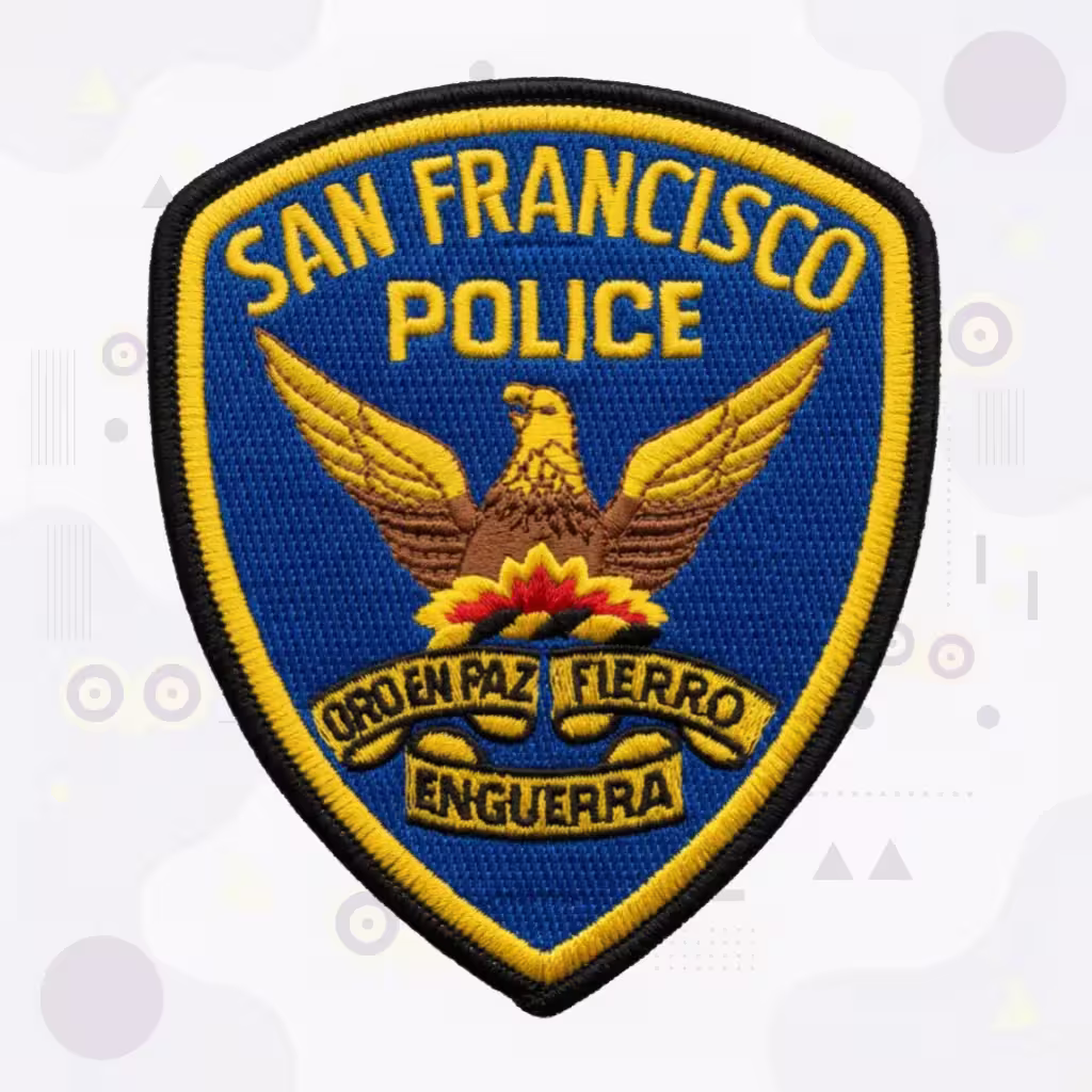 San Francisco Police Department Patch with Phoenix Rising from Flames