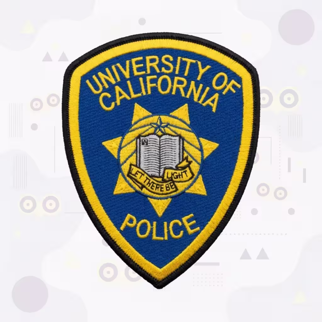 University of California Police Department Patch with the Seal and Seven-Point Star