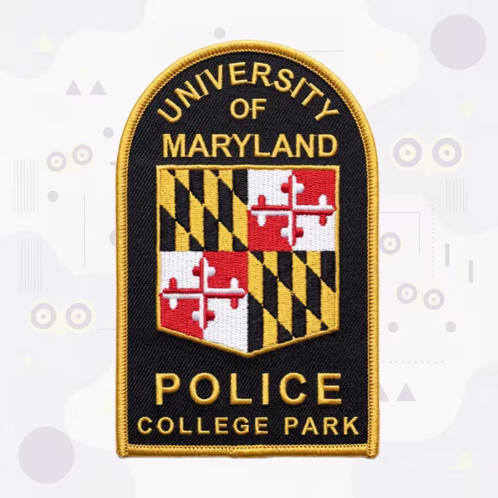 University of Maryland Police Patch with the Maryland State Coat of Arms