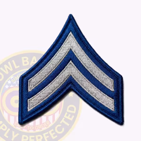 Royal Blue Houston Police Senior Police Officer Chevron Patch