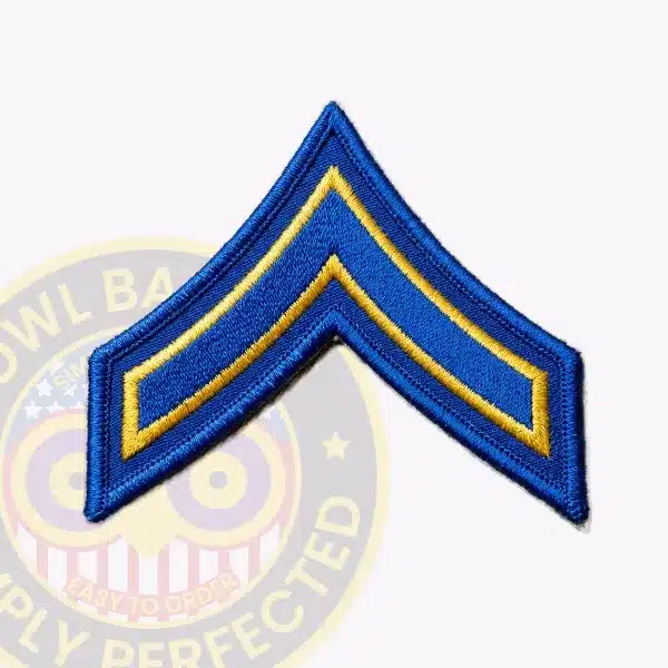 Gold Outlined DC Metropolitan Police Patrol Officer First Class Chevron