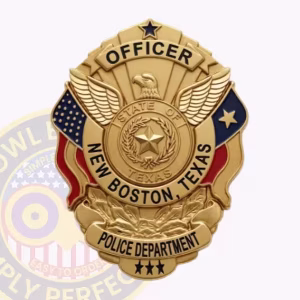 New Boston Police Badge with Eagle and Engraved Seal
