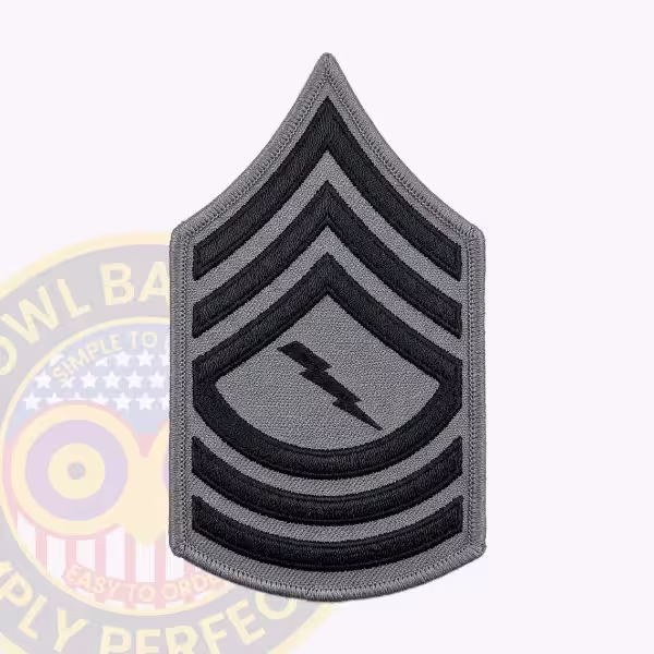 Lightning Bolt New York State Police Chief Technical Sergeant Chevron
